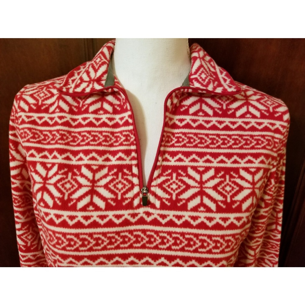 Lands' End Fleece Pullover Jacket